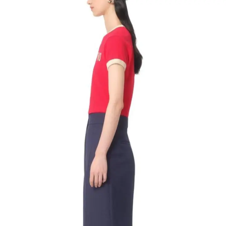 Valentino Chez Valentino Printed Crewneck T Shirt-3