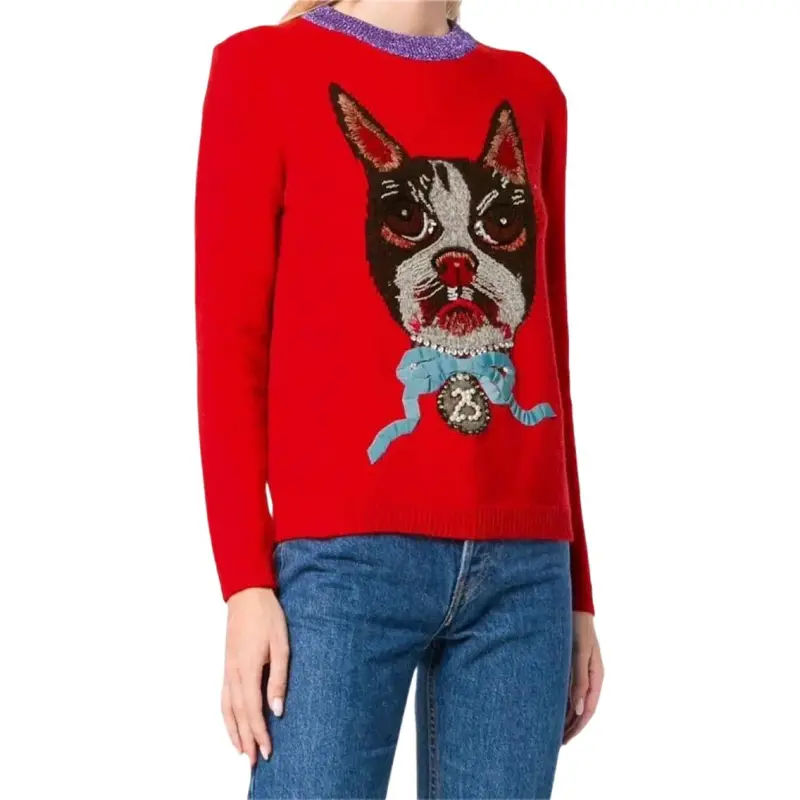 GUCCI Sweaters Women's Red-3