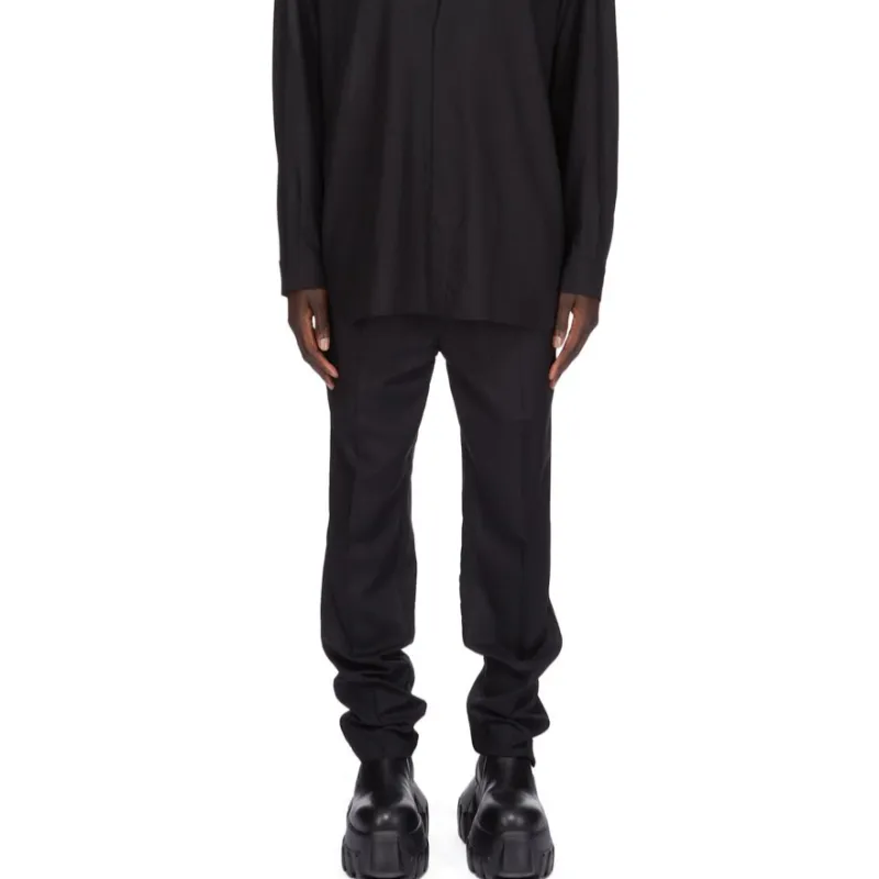 RICK OWENS Drawstring Slim Long Pants-3