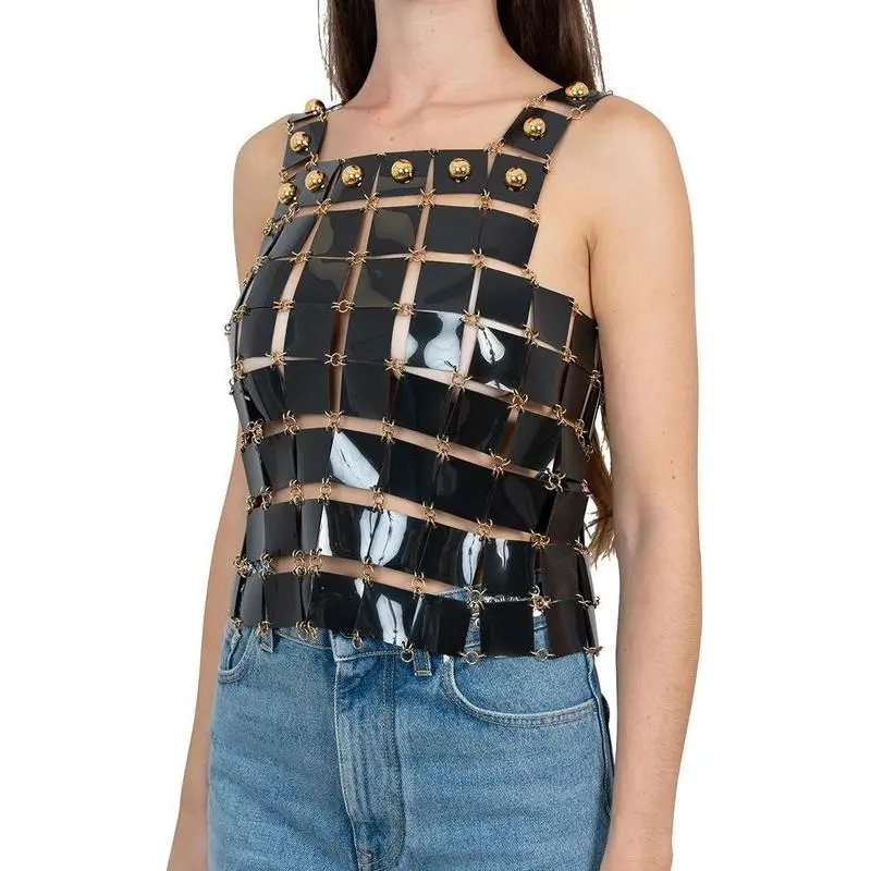 Paco Rabanne Tank Top Women's Silver-2