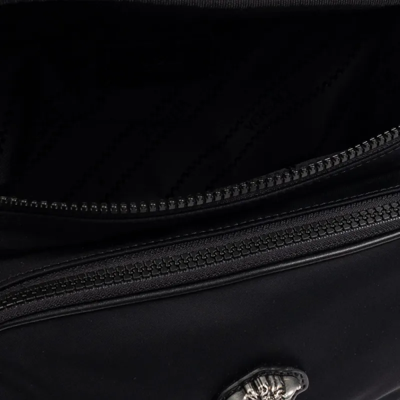 VERSACE Fabric With Leather Fanny Pack Men's Black-3
