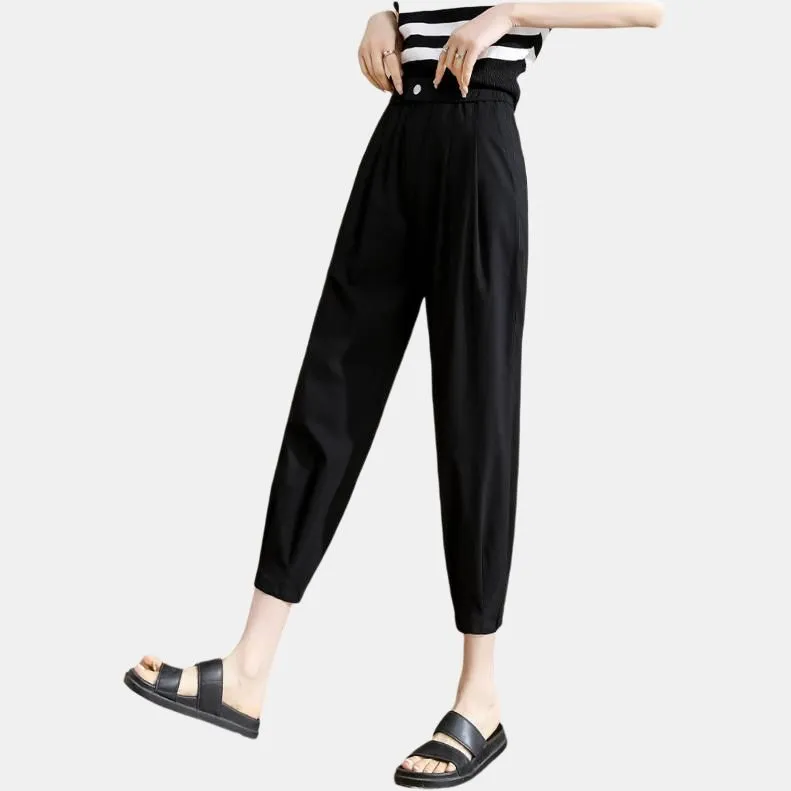 TERRE BLEUE Casual Pants Women's Black-4