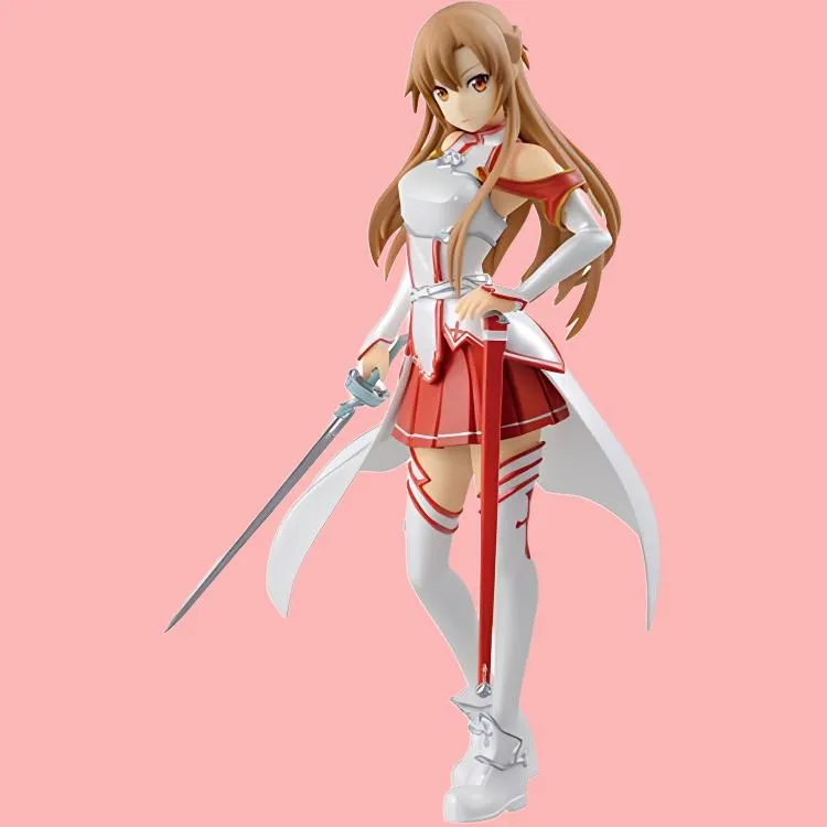 BANPRESTO Asuna/Kikuchi Asuna SQ Series Glass Factory Sword Art Online Asuna 17cm Bonus Gifts-2