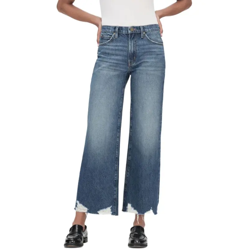 FRAME The Relaxed Frayed Hem Jeans-2