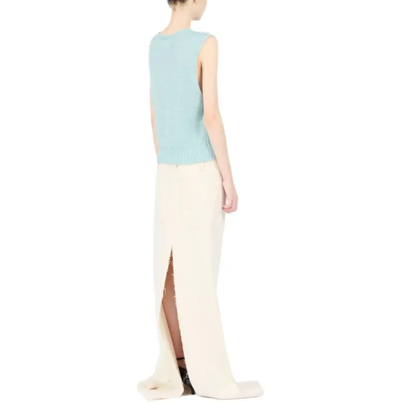 Maison Margiela Fussbett V Neck Knitted Top-1