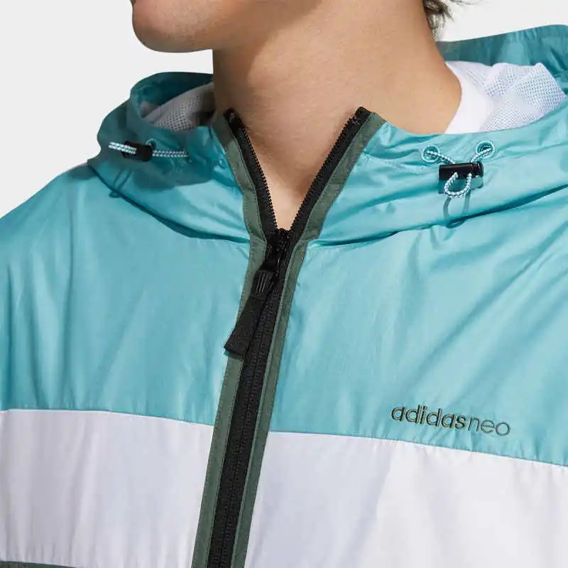 Adidas Neo Jackets Men Blue Green-4