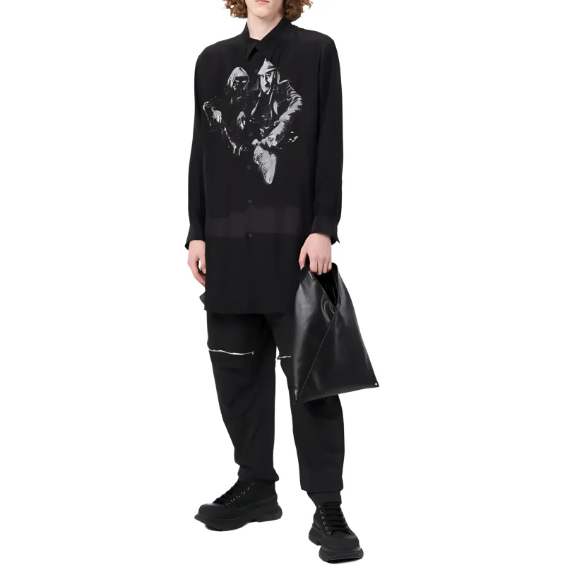 Yohji Yamamoto Graphic print Cotton Shirt-3