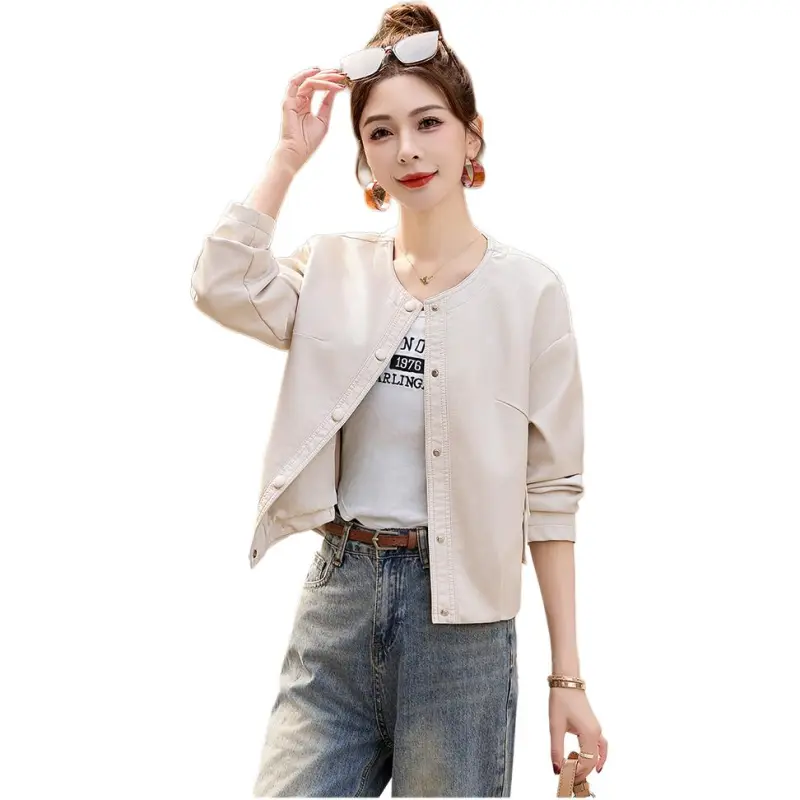 Fele.d Leather Jackets Women's-5
