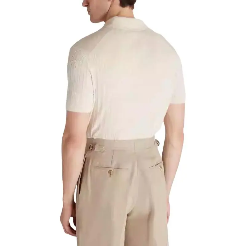 Dunhill SS25 Polo Shirt Men's Beige-2