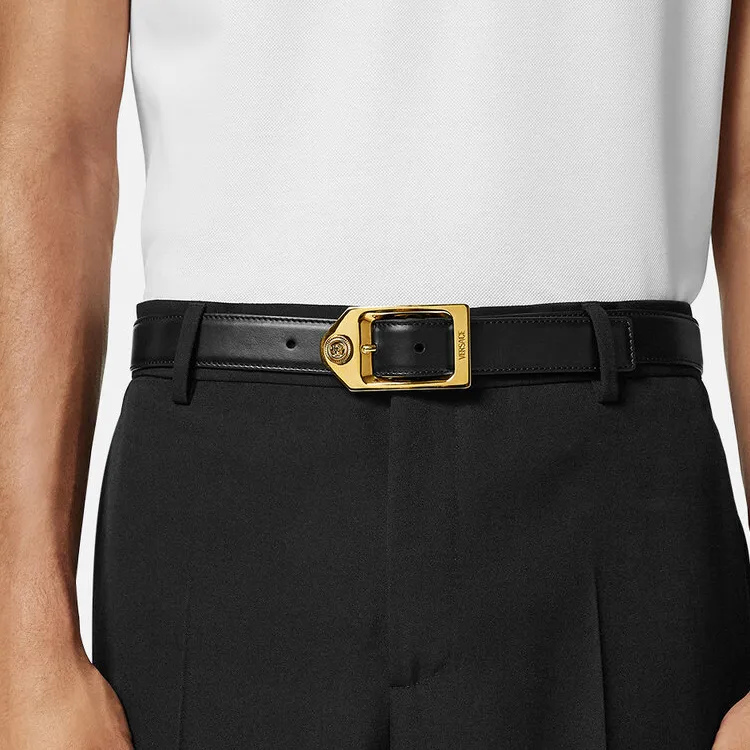VERSACE Medusa Biggie Leather Belt-2