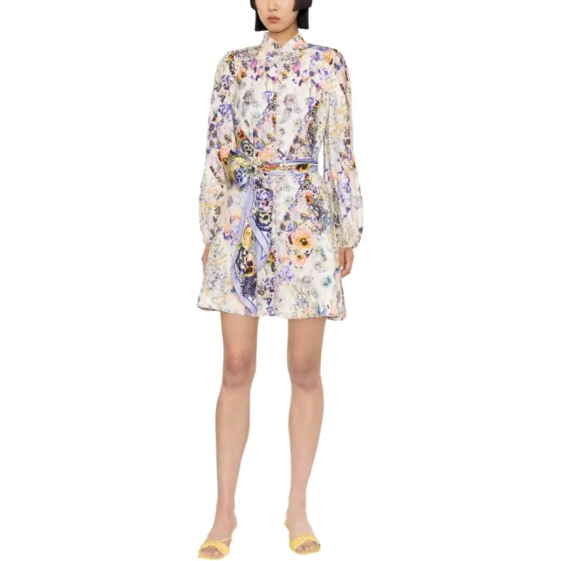 Zimmermann Long Sleeved Dresses Women's Multicolor-2