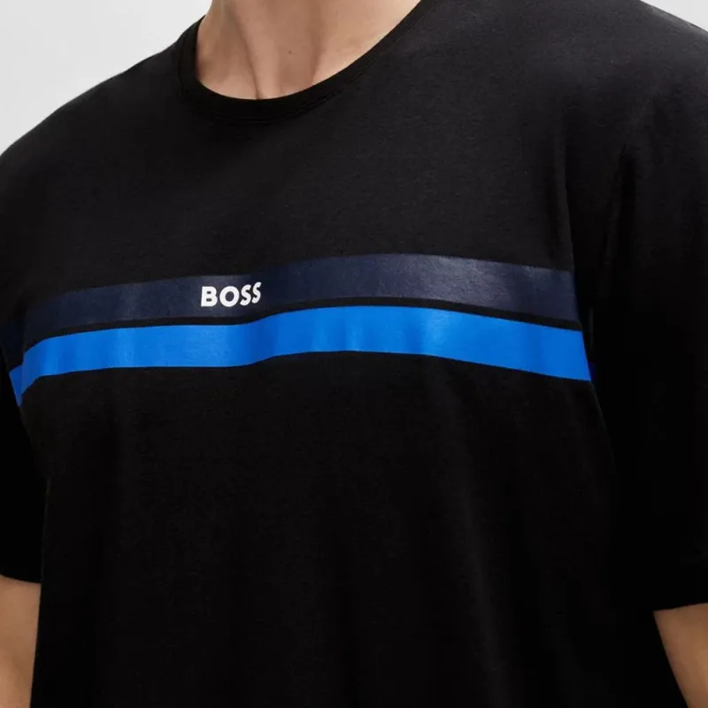 HUGO BOSS SS24 Regular-Fit Pyjamas With Checked Shorts Casual Sportswear Men's-4