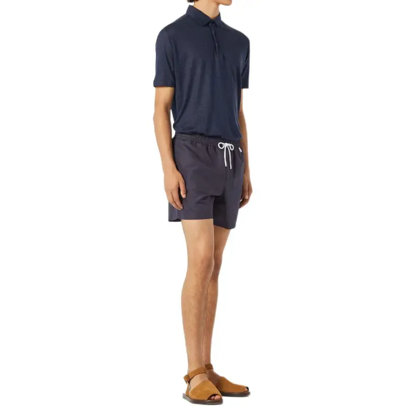 Loro Piana SS25 Beach Shorts Men's Dark Blue-3