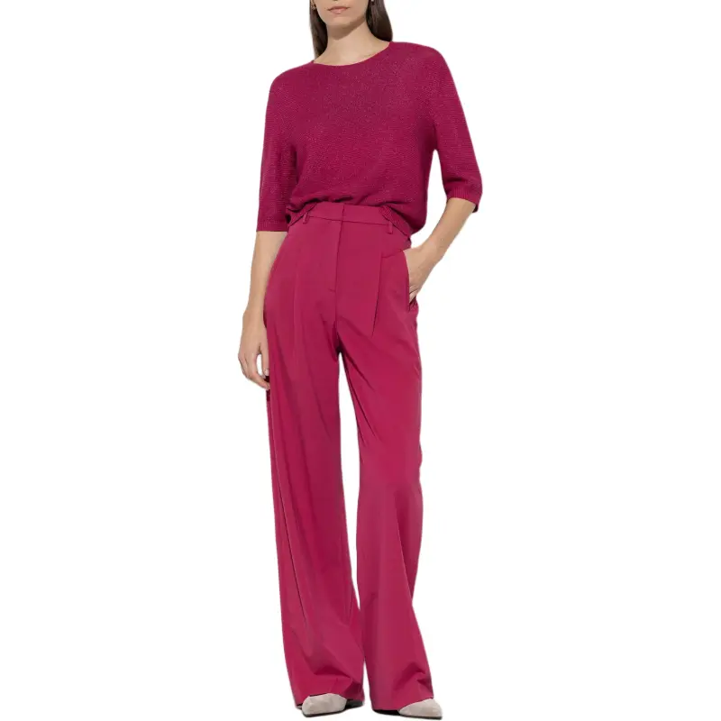 LUISA CERANO LC Casual Pants Women's Rose Red-1