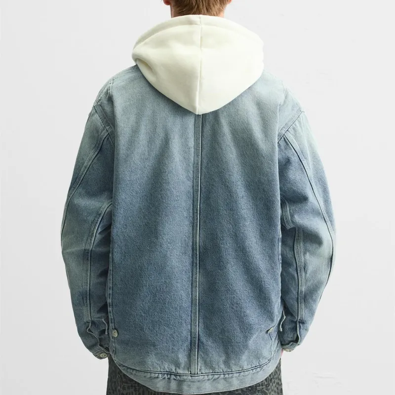 ZARA Denim Jacket Men's Medium Blue-4