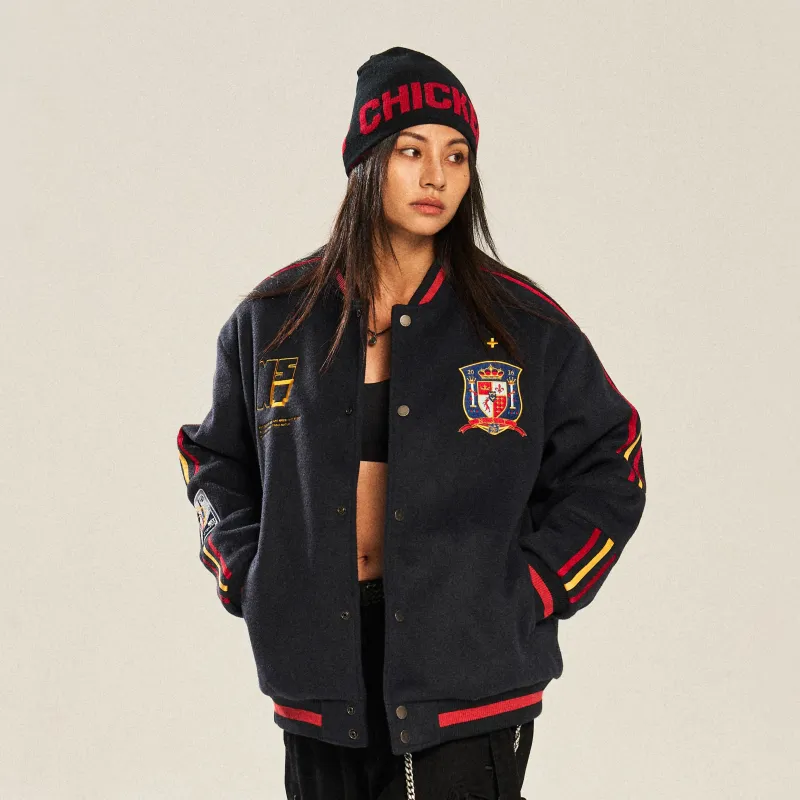 NSTNEW START Baseball Jacket Unisex Navy Blue-3