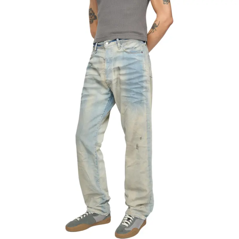 Acne Studios Straight Leg Distressed Jeans-4