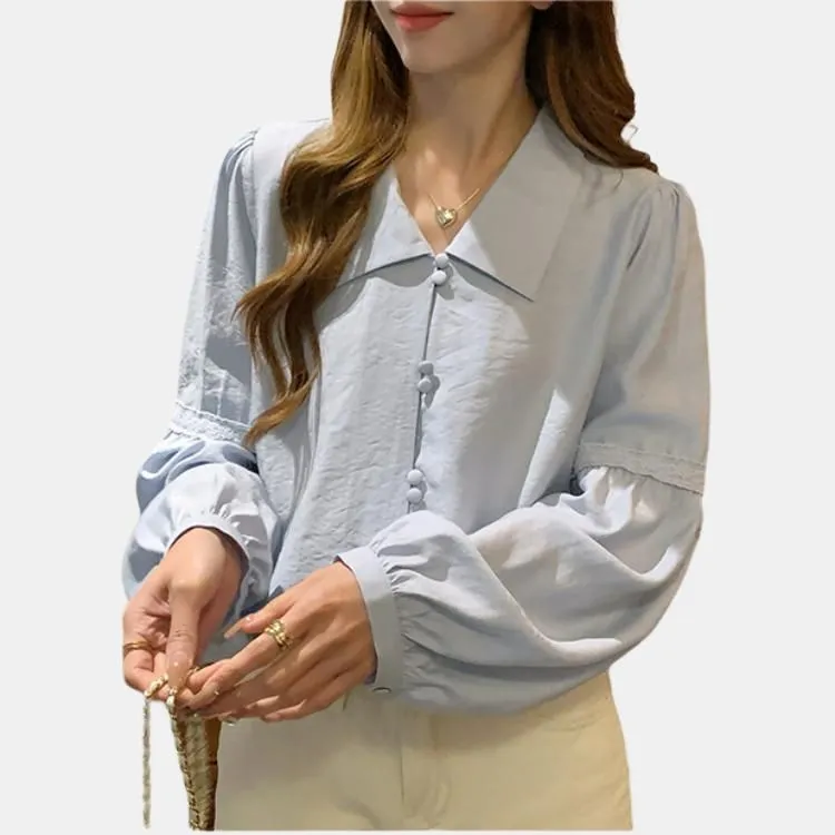 Tonlion Shirt Women's Dusty Blue-2