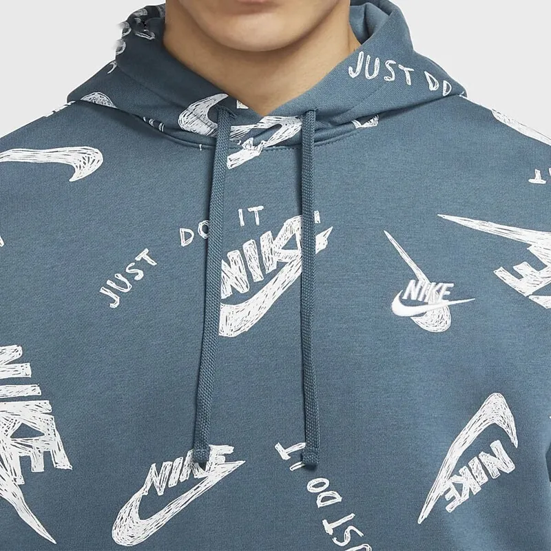 Nike Sweatshirts Men Gray Green-5