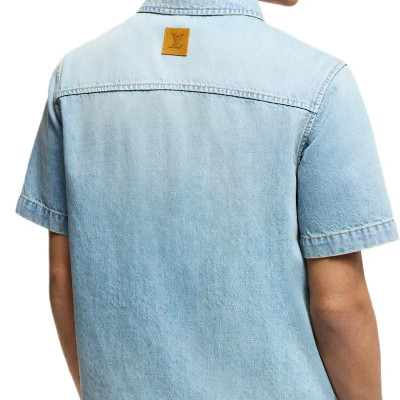 LOUIS VUITTON Short Sleeved Denim Shirt-5