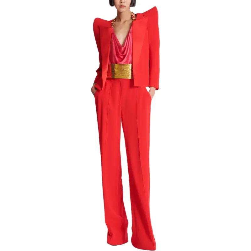 BALMAIN Crepe Tailored Trousers-2