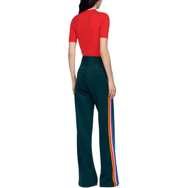 Sandro Casual Pants Women's Green-1