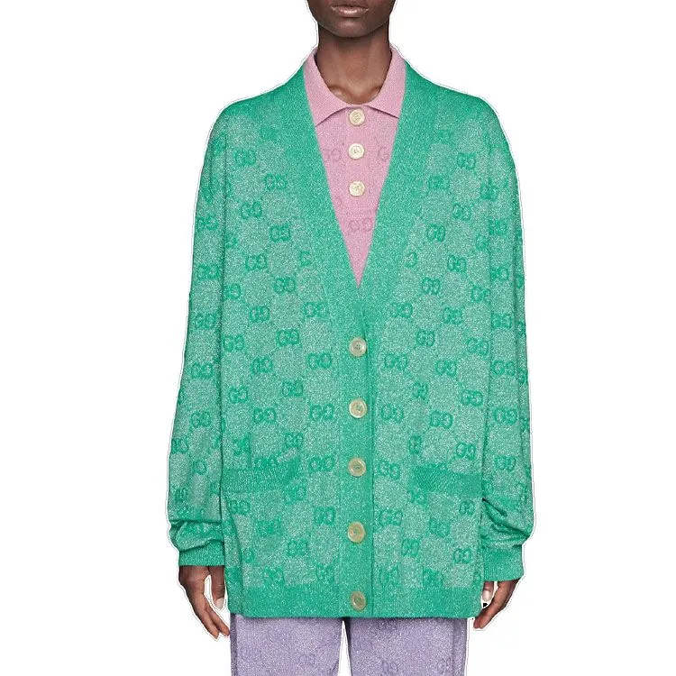 GUCCI Gg Jacquard Cardigan-1