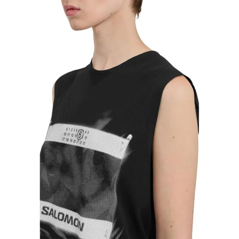 Maison Margiela MM6 X Salomon Tank Top Deep Black-4