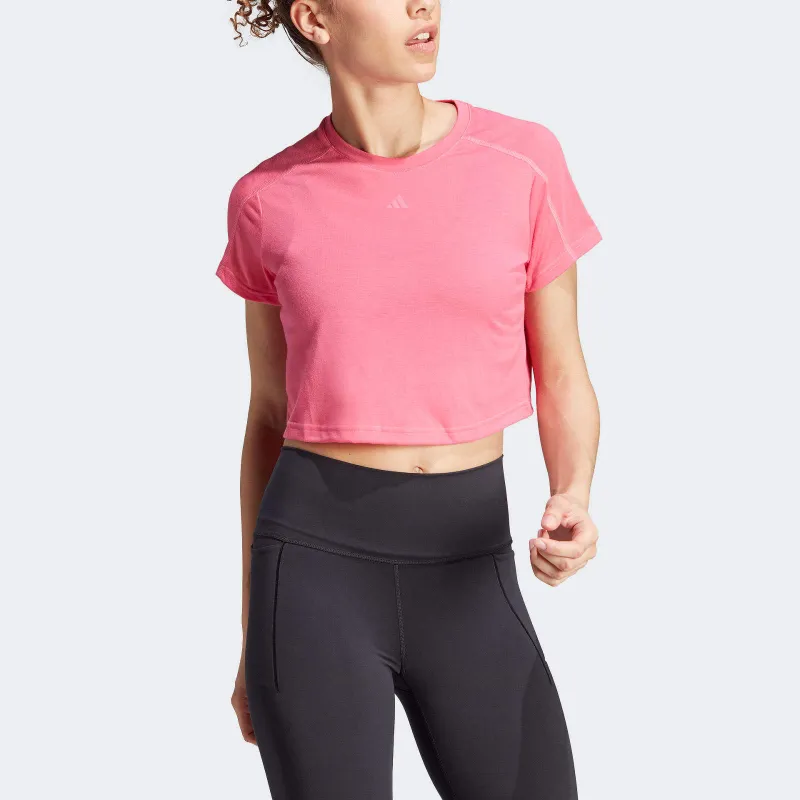 Adidas Crop Tops Women's Pink-1