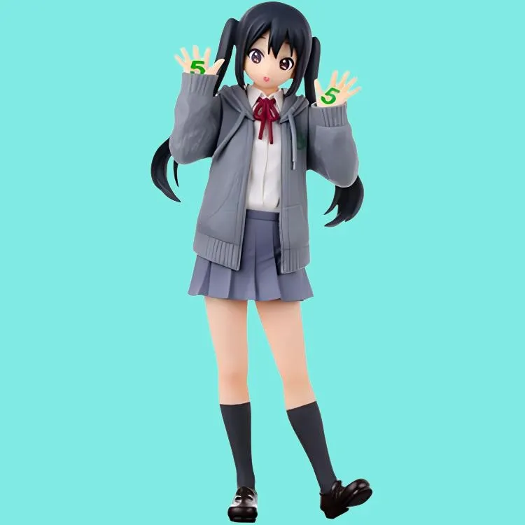BANPRESTO Glass Factory, K on!, Azusa Nakano 5th Anniversary Commemoration Bonus Gifts 17cm-2