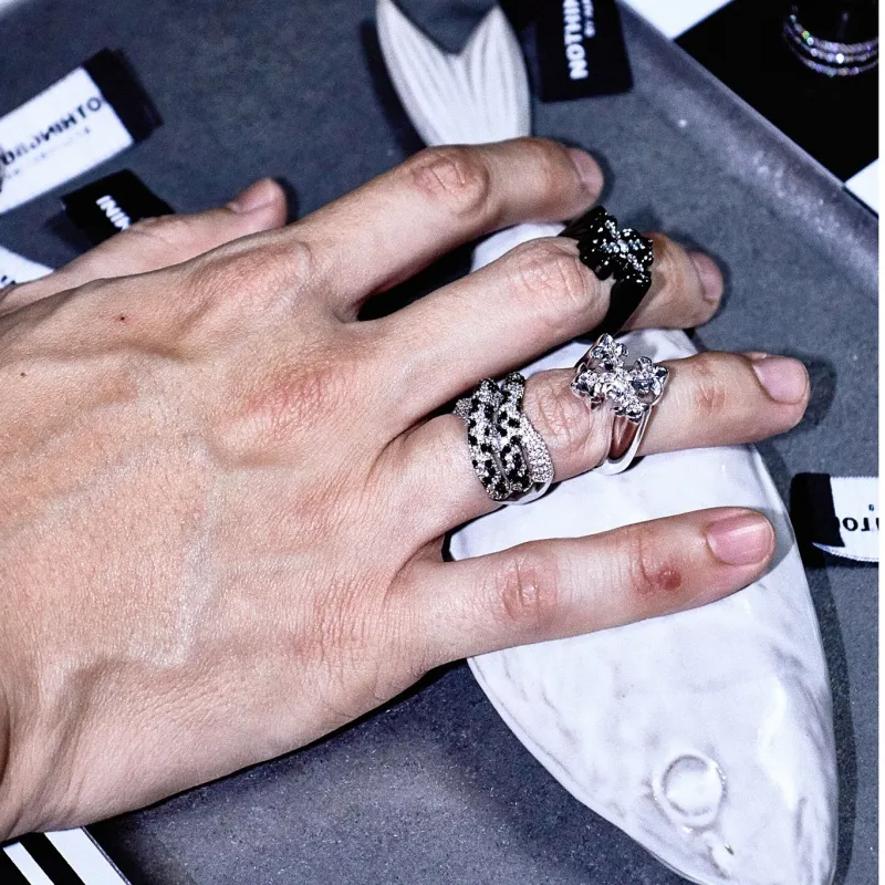 NothingButMini White Gold Plated Copper Rings Unisex-5