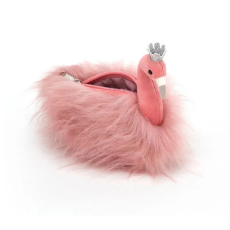 JELLYCAT Bird Collection Unique Flamingo Wallet Dolls Plush Doll 17cm Height-2