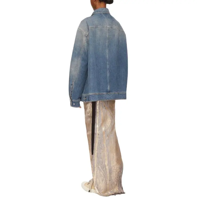 Rick Owens DRKSHDW Jumbo Denim Jacket 'Washed Indigo'-3