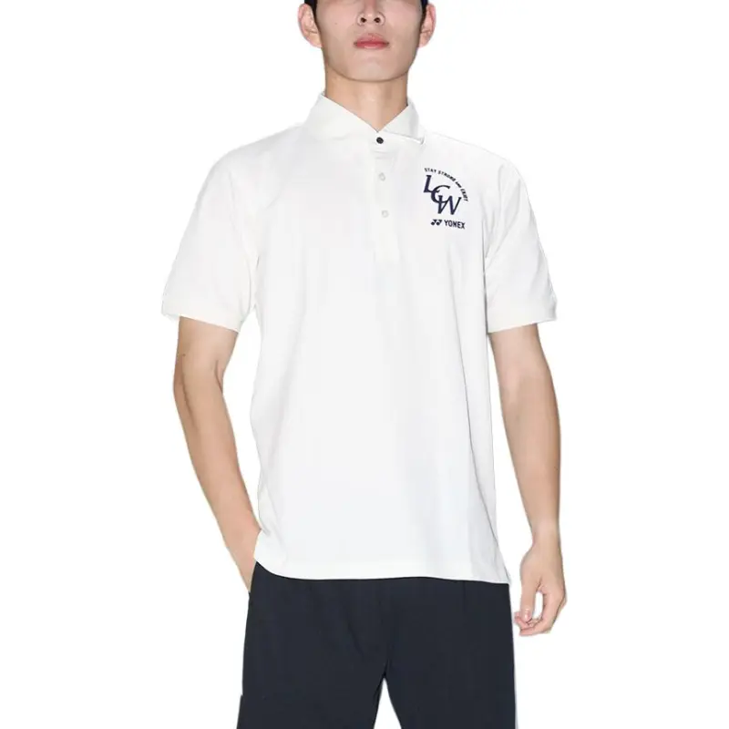 YONEX Li Zongwei Series Polo Shirt Unisex Natural Color-2