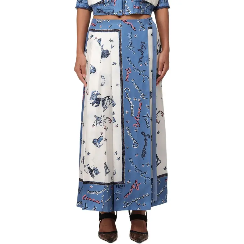 FENDI Astrology -print Midi Skirt-2