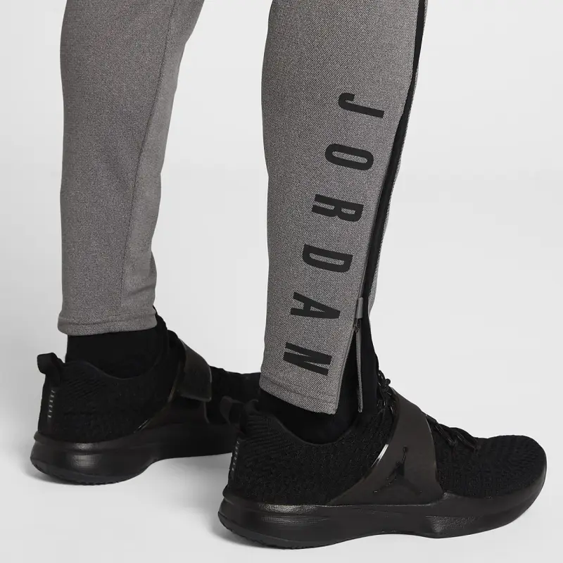 Jordan 23 Alpha Knitted Fabric Vintage Sweatpants Men's Gray-3