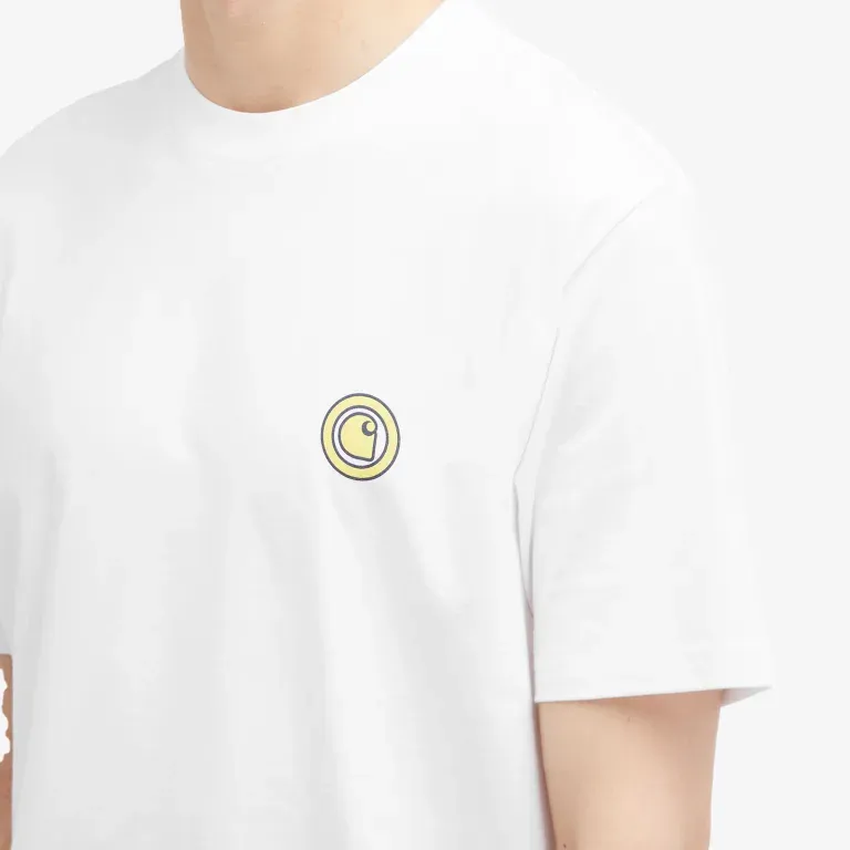 Carhartt WIP FW24 S/S Zipper T Shirt T Shirt Unisex White-5