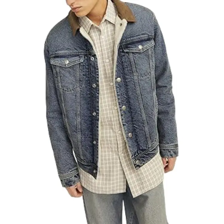 JACK JONES· Denim Jacket Men's Blue-4