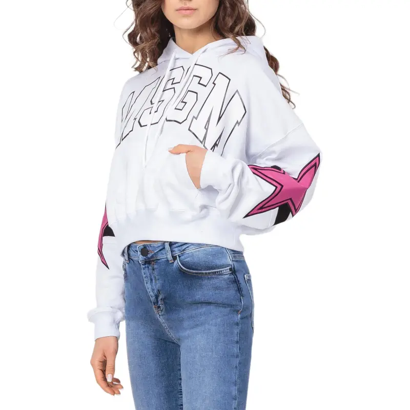 MSGM Sweatshirts Women's White-1