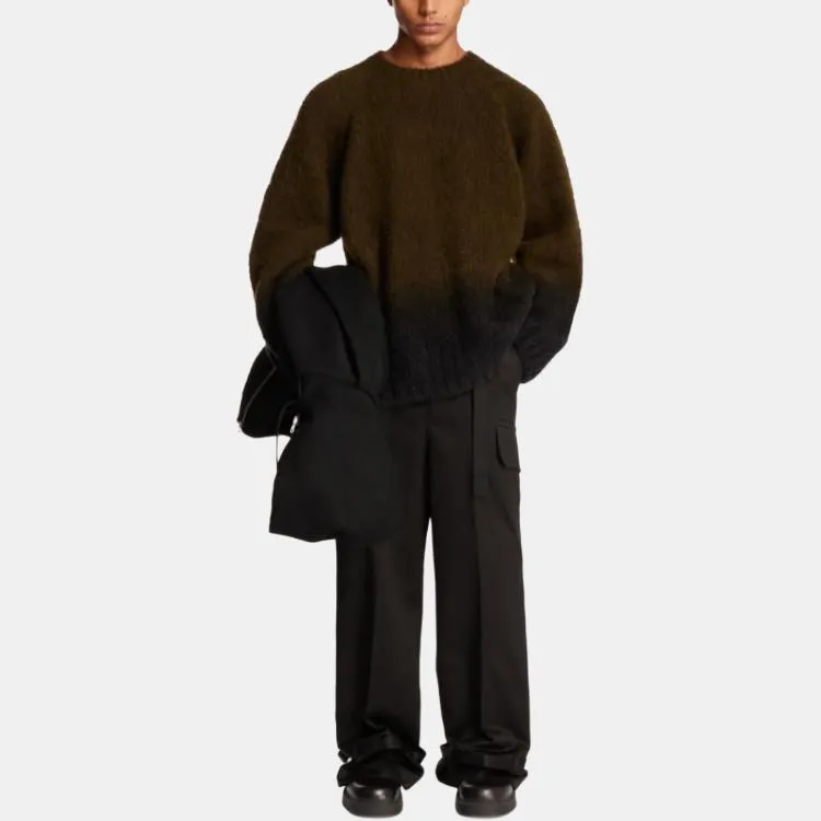Sacai High Waist Belted Trousers-4