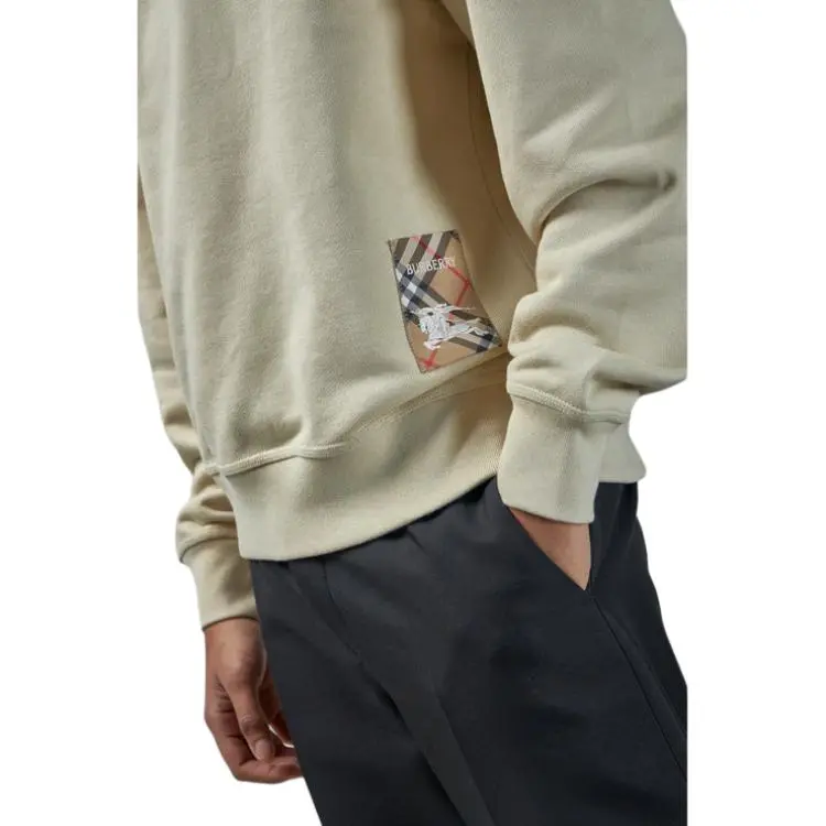 Burberry Checked Patch Crewneck Sweatshirt-4