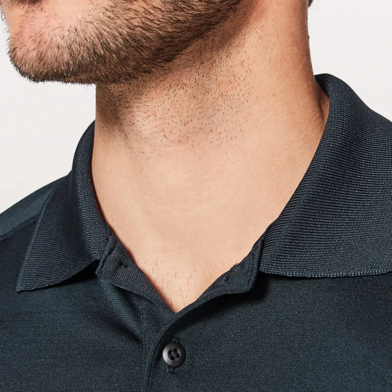 Lululemon Metal Vent Tech Polo Shirt Men's Navy Blue-3