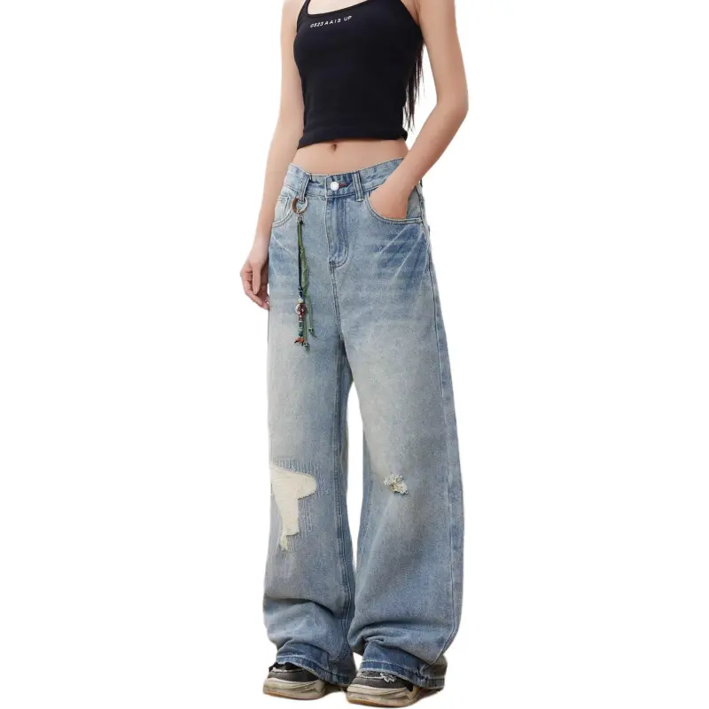 Concubine Zhu Jeans Women's Blue-3