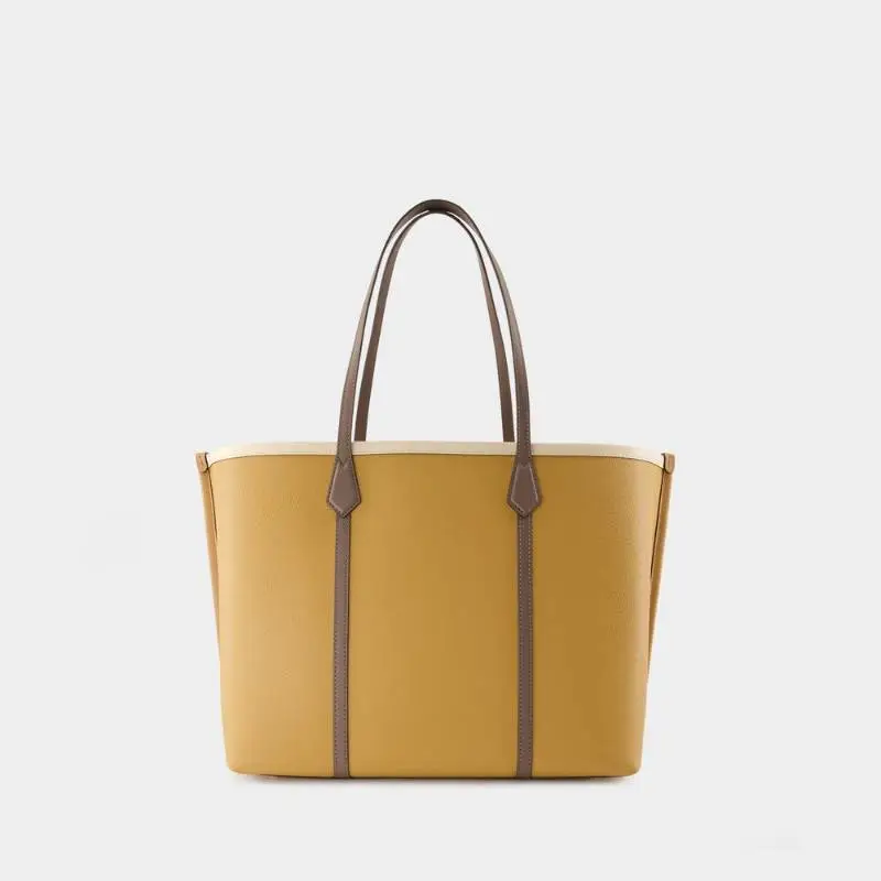 TORY BURCH Perry Calfskin Handbag Women's Yellow-4