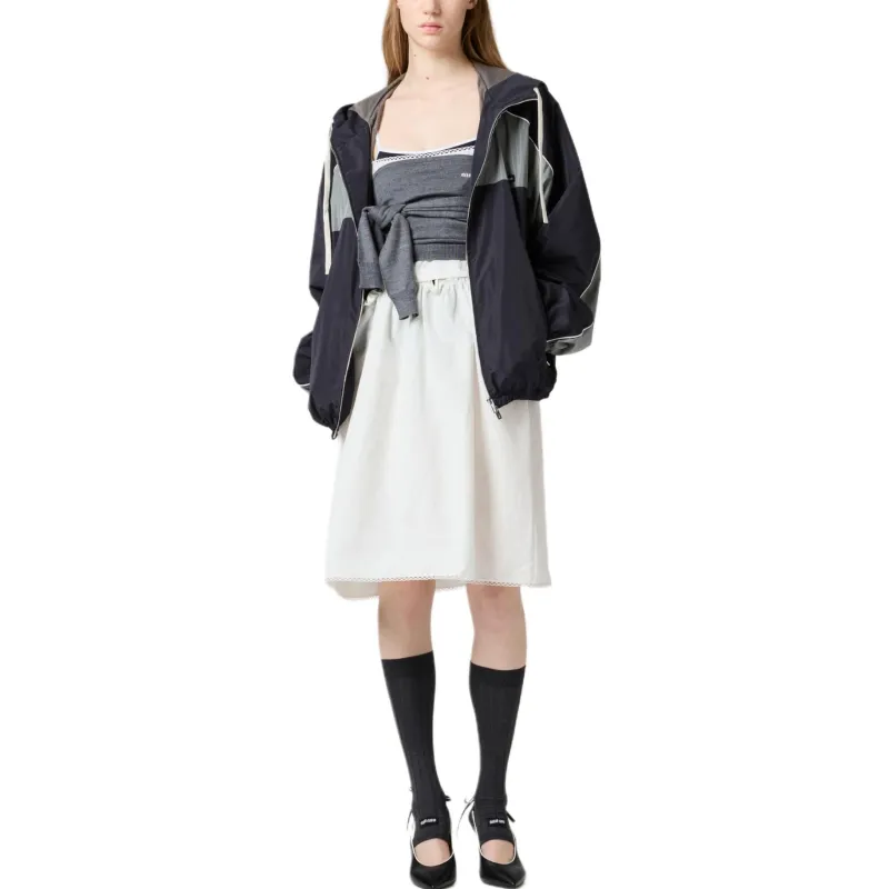 MIU MIU Logo print Bomber Jacket-1