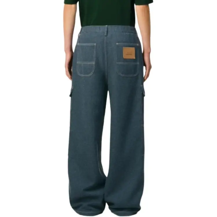 AMIPARIS Cargo Pants Unisex Navy Blue-2
