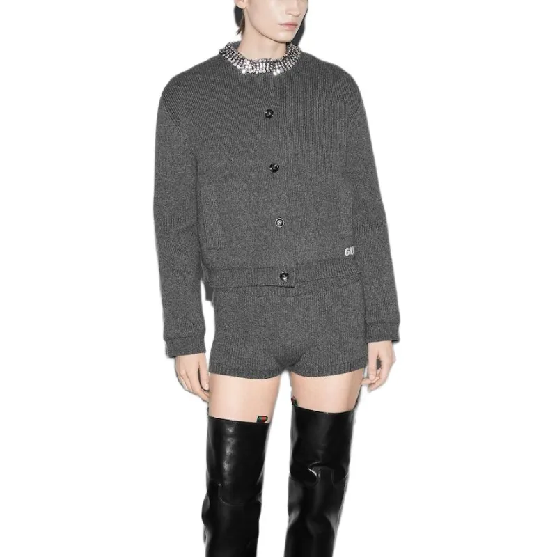 GUCCI Padded Rib Cardigan-4