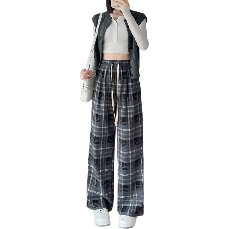 Tonlion Casual Pants Women's Gray Tone-2
