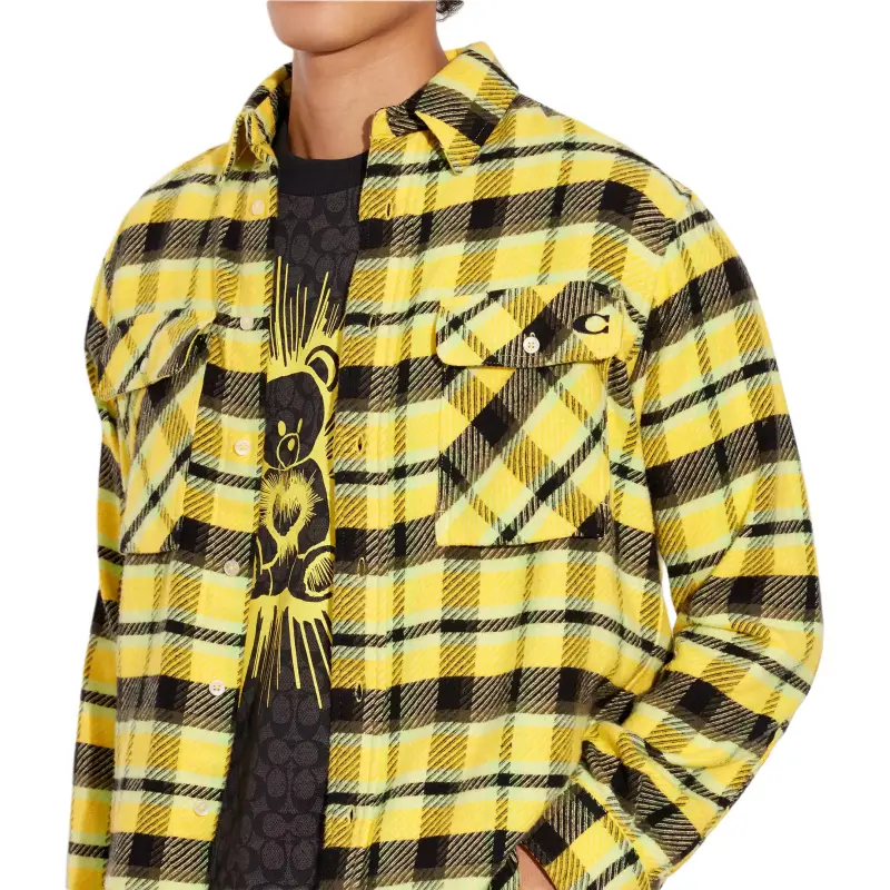 COACH Shirts Men Yellow-3