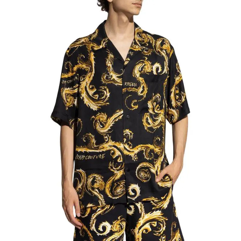 VERSACE JEANS COUTURE Chain Couture Twill T shirt-3